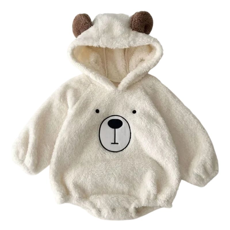 Conjunto Bebê Macacão e Body de Ursinho