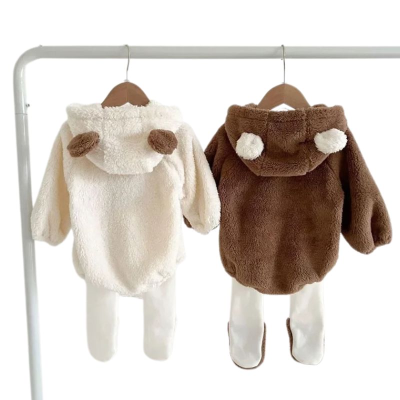 Conjunto Bebê Macacão e Body de Ursinho