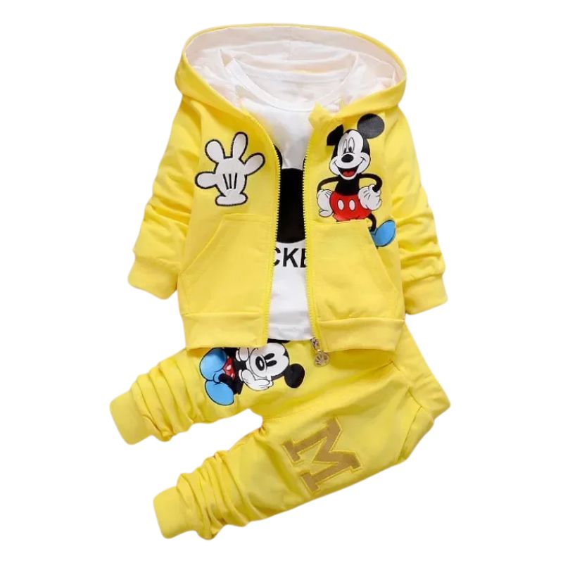 Conjunto Moletom Infantil 3 Peças Mickey