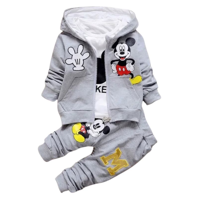 Conjunto Moletom Infantil 3 Peças Mickey