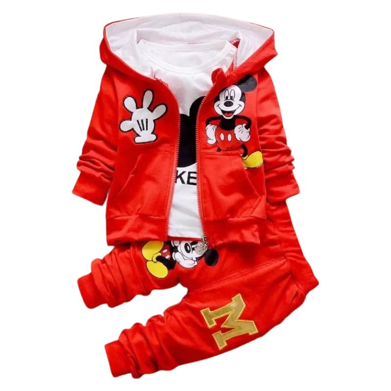 Conjunto Moletom Infantil 3 Peças Mickey
