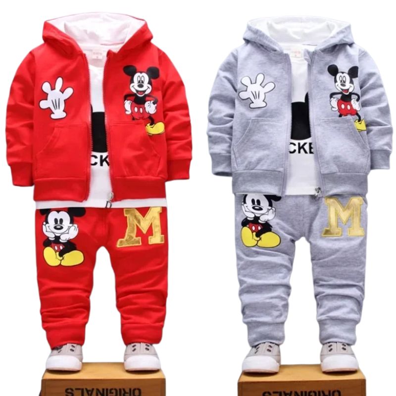 Conjunto Moletom Infantil 3 Peças Mickey