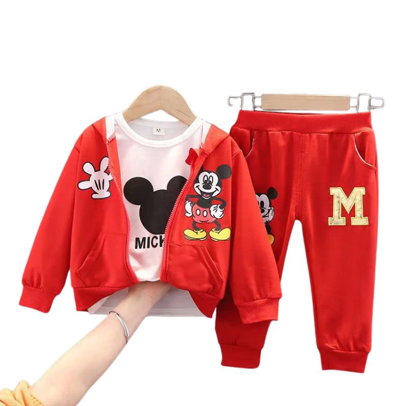 Conjunto Moletom Infantil 3 Peças Mickey