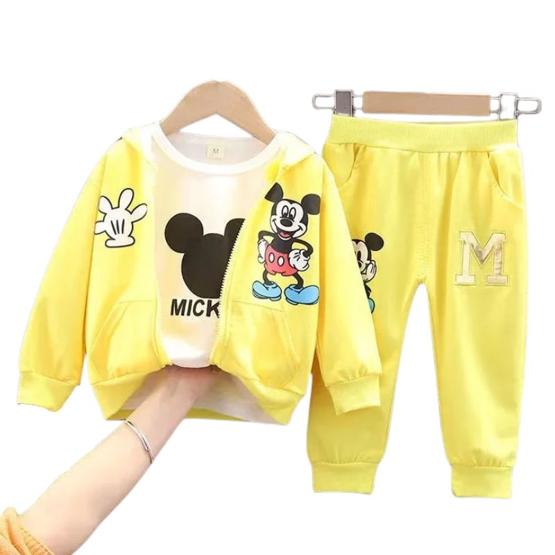 Conjunto Moletom Infantil 3 Peças Mickey