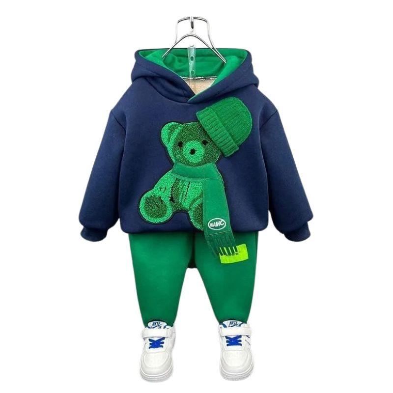 Conjunto Moletom Infantil Bordado de Ursinho
