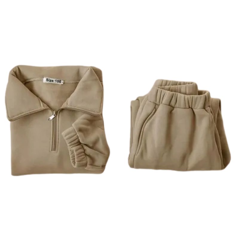 Conjunto Moletom Infantil Gola Alta com Zíper