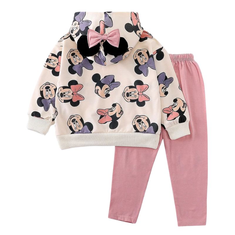 Conjunto Moletom Infantil Minnie com Capuz