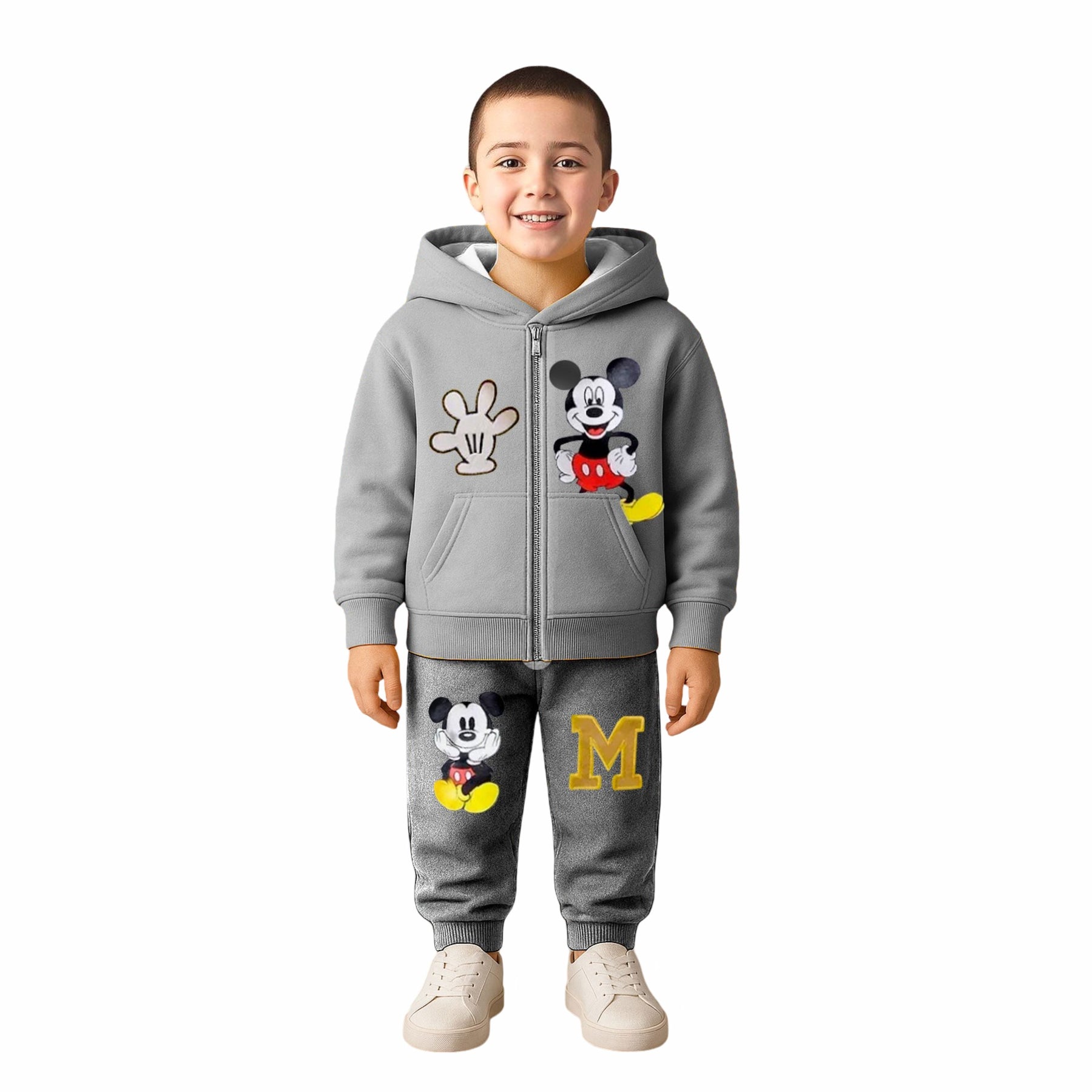 Conjunto Moletom Infantil 3 Peças Mickey
