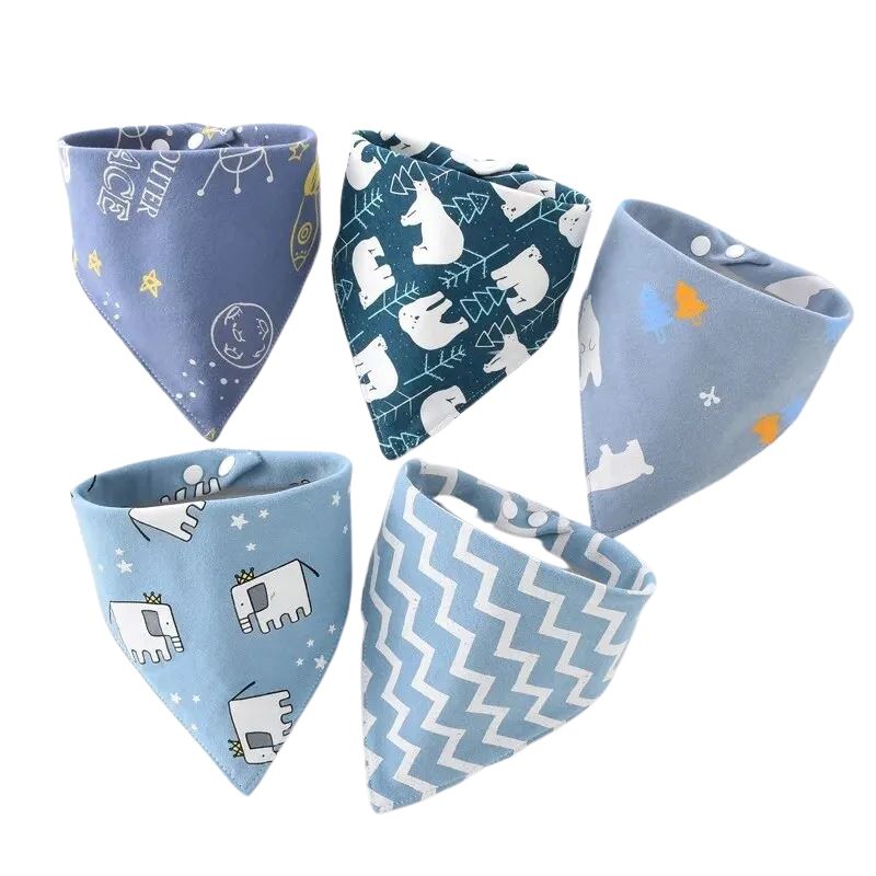Bandana Babador para Bebê Bambino - Contém 5 peças