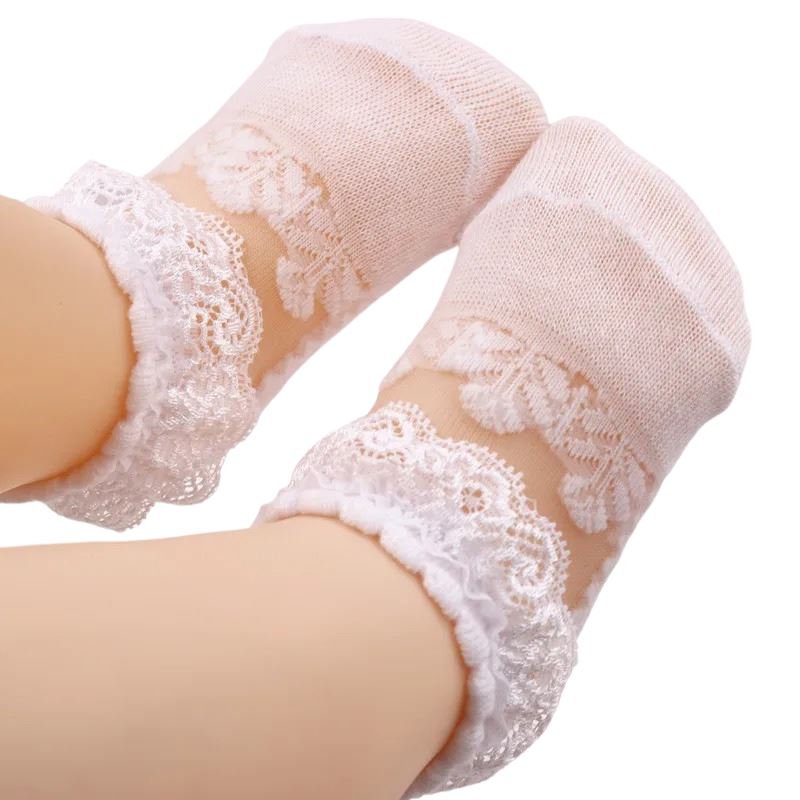 Meia em Renda Recém Nascido Bambino