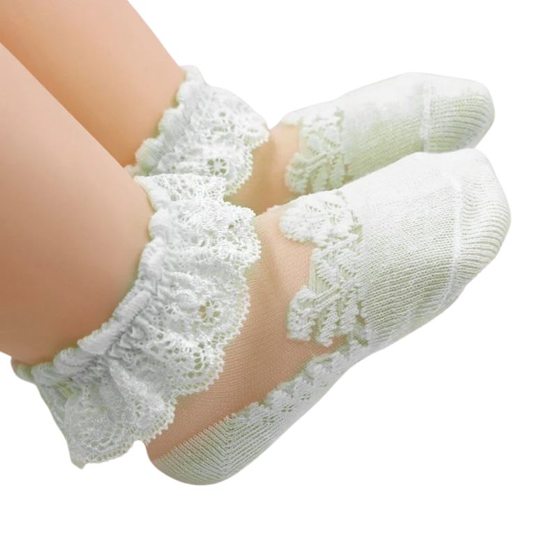 Meia em Renda Recém Nascido Bambino