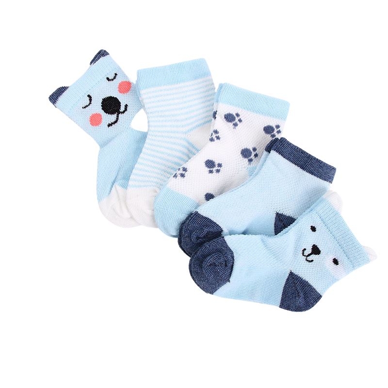Meias de malha para bebês e crianças com 4 pares inclusos