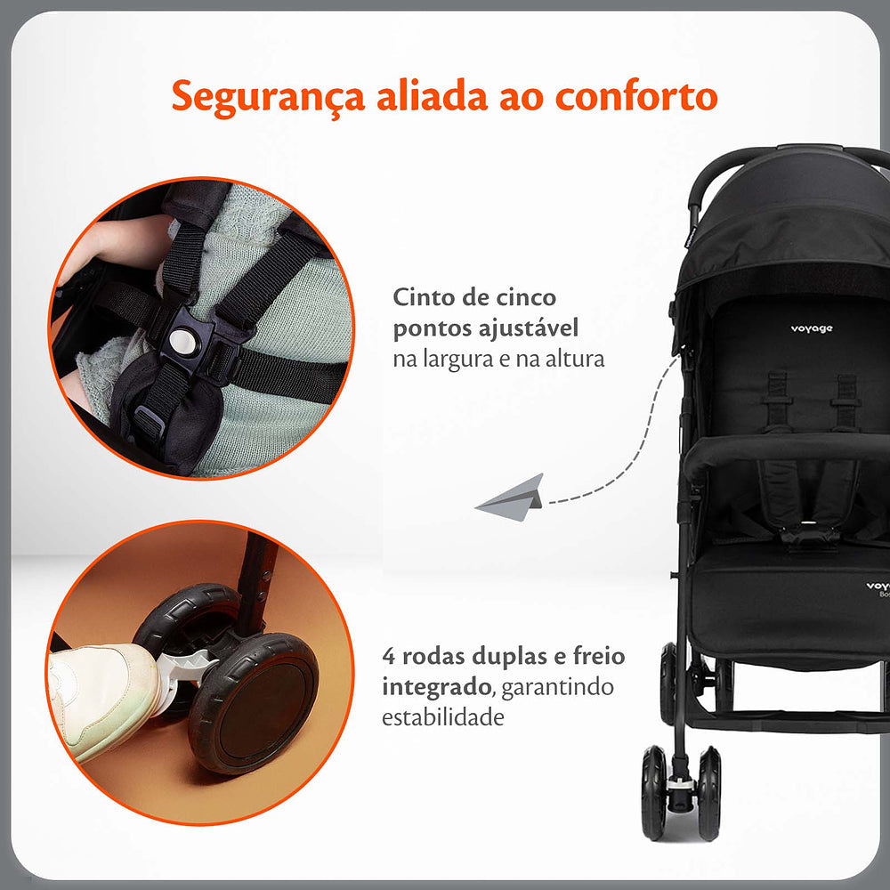 Carrinho de Bebê Compacto Bossa