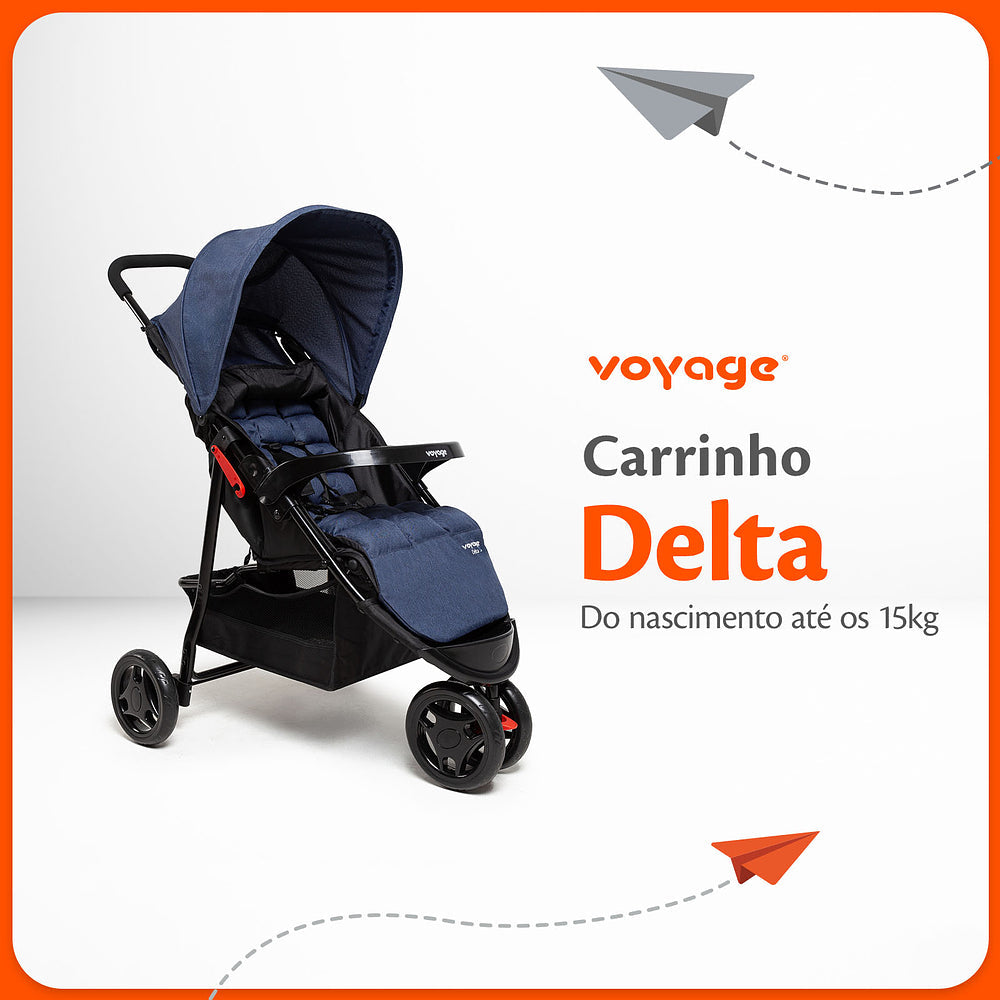 Carrinho de Bebê Delta 3 Rodas