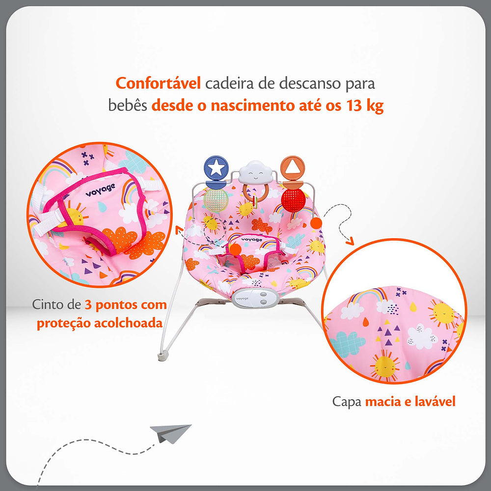 Cadeira de Descanso Bouncer Relax com Brinquedo