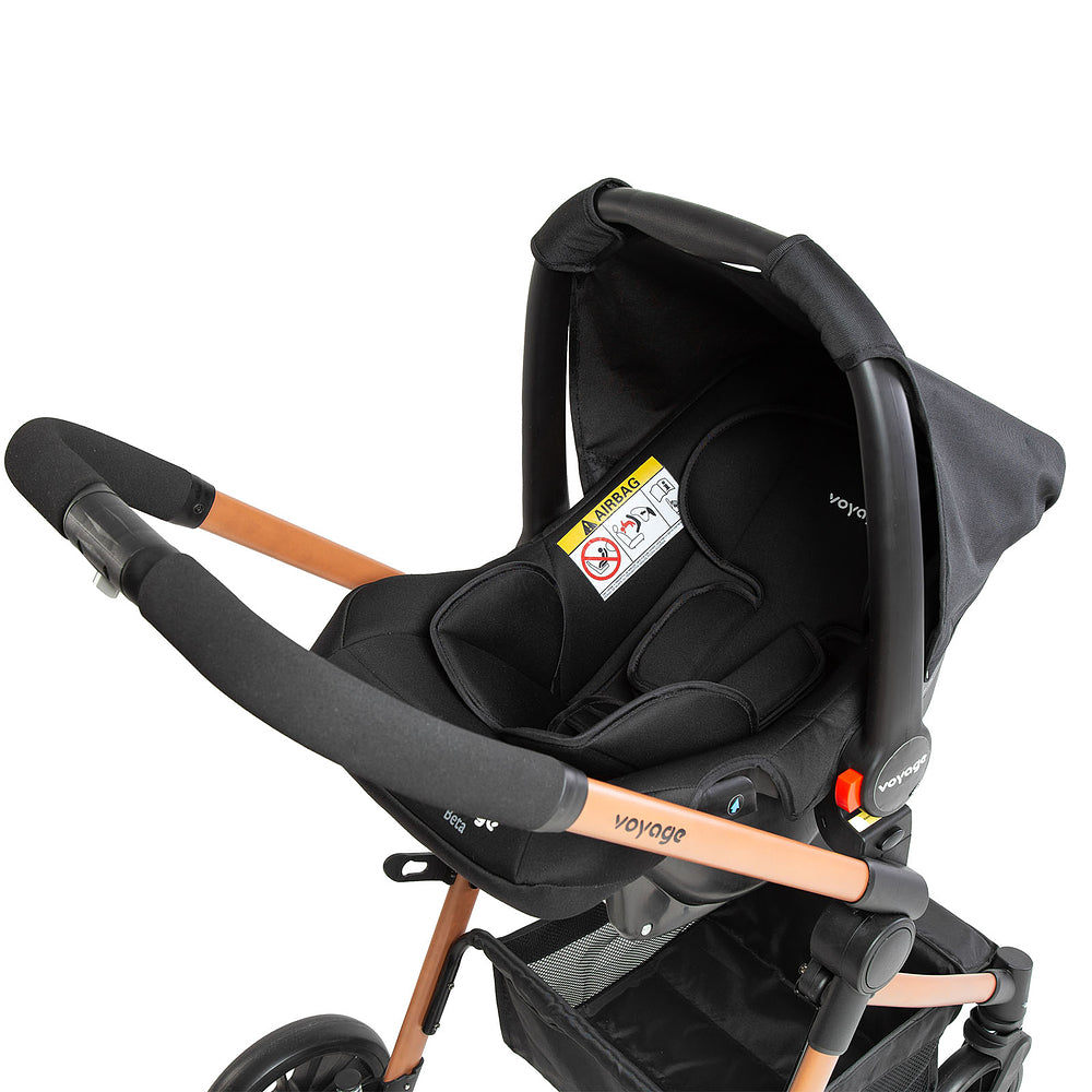 Travel System Prestige Duo ( Conjunto de Carrinho + Bebê Conforto) com Assento Removível