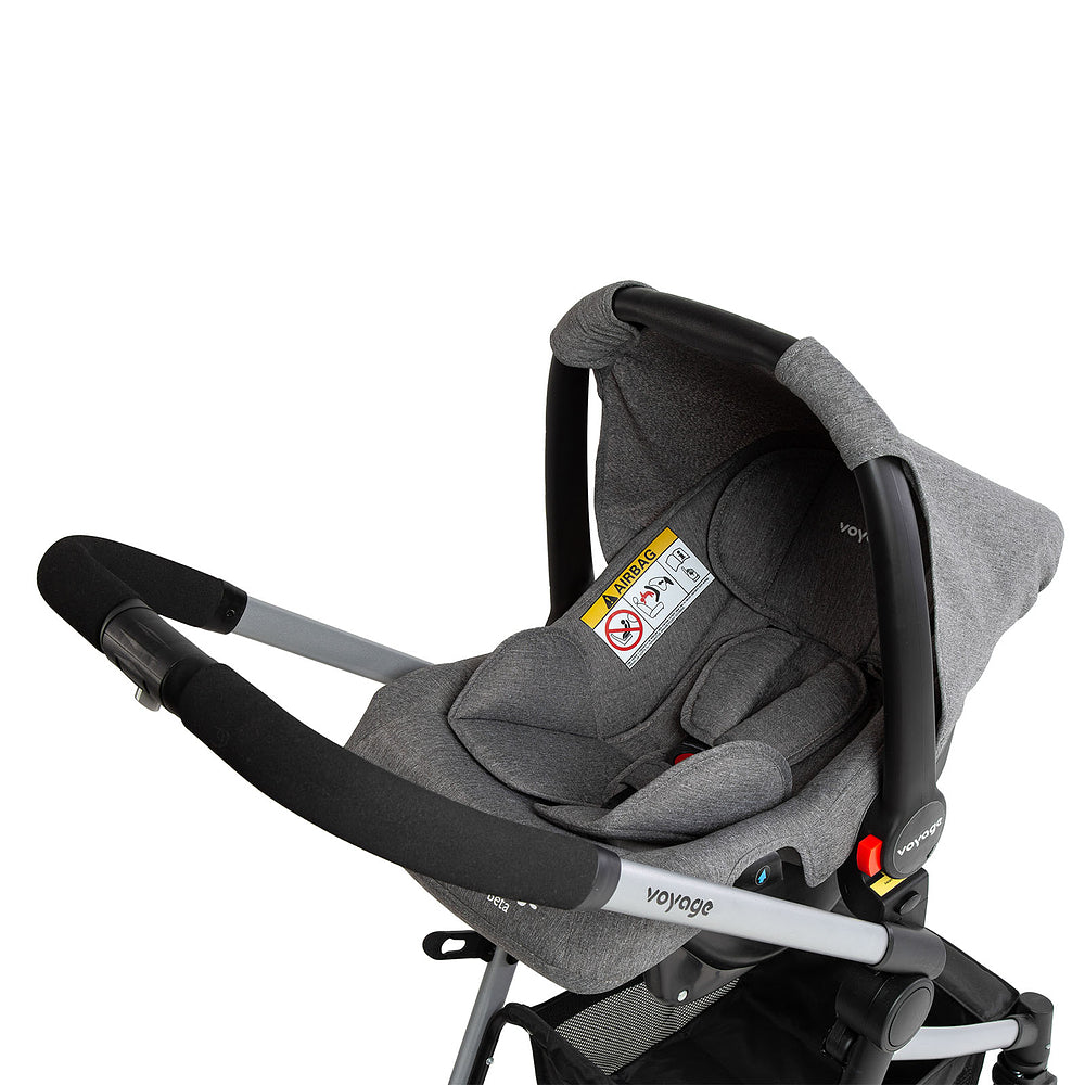 Travel System Prestige Duo ( Conjunto de Carrinho + Bebê Conforto) com Assento Removível