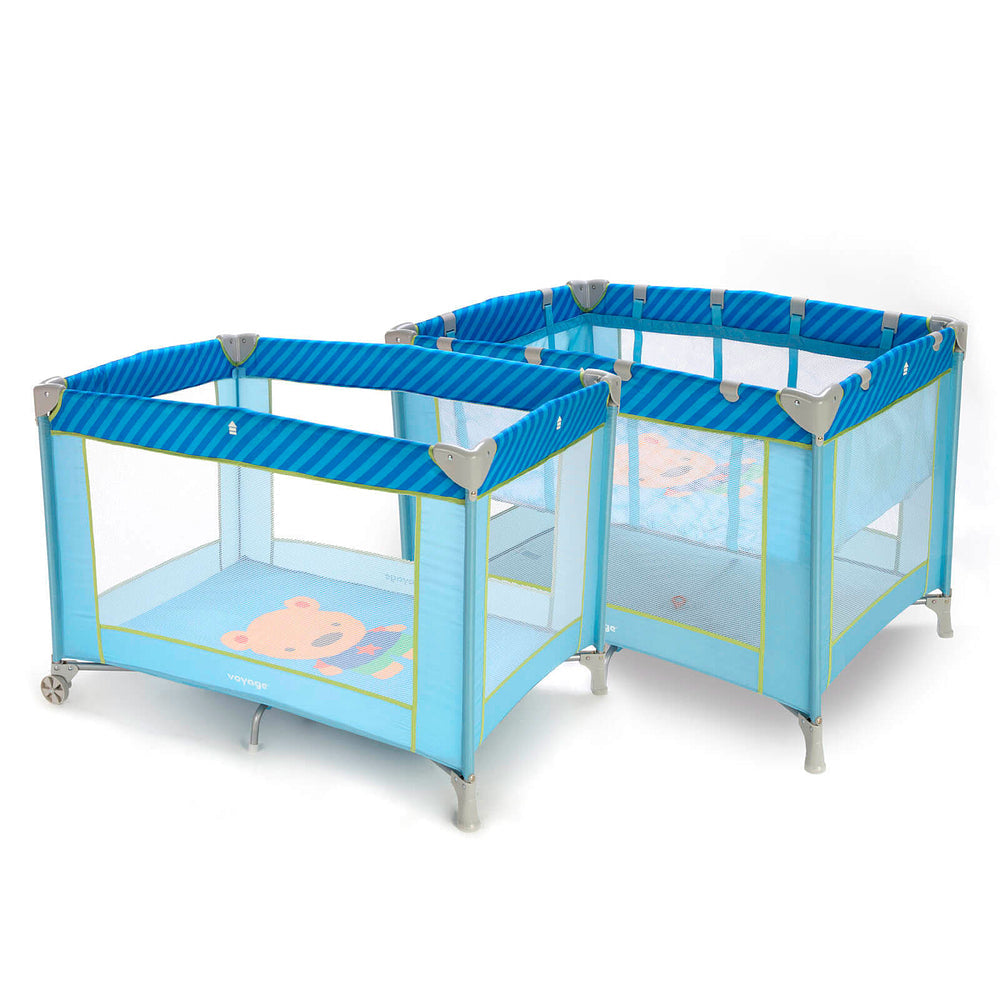 Berço Portátil Fit – 2 Alturas, Mosquiteiro e Rodas