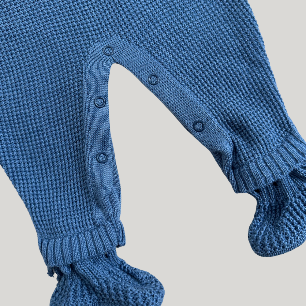 Kit Saída Maternidade 4 Peças Tricot Lion Azul