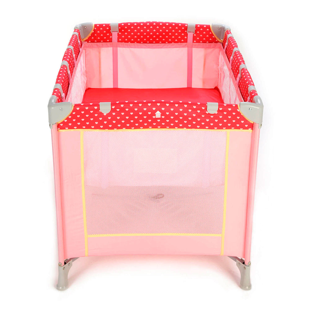 Berço Portátil Fit – 2 Alturas, Mosquiteiro e Rodas