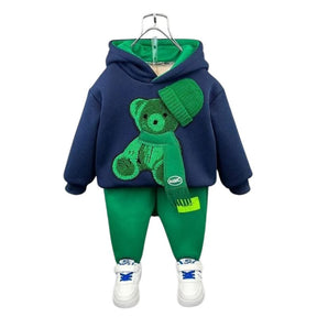 Conjunto Moletom Infantil Bordado de Ursinho