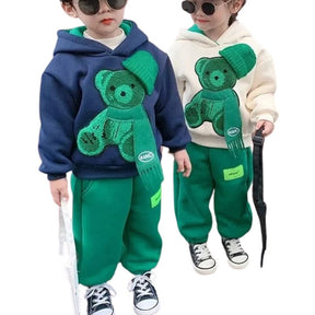 Conjunto Moletom Infantil Bordado de Ursinho