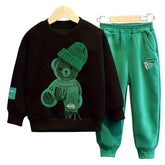 Conjunto Moletom Infantil Bordado de Ursinho