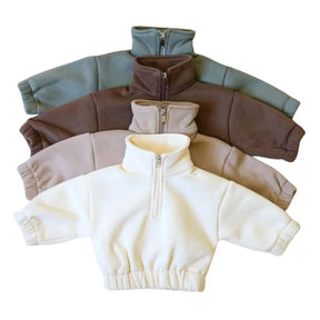 Conjunto Moletom Infantil Gola Alta com Zíper