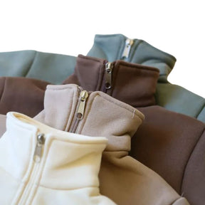 Conjunto Moletom Infantil Gola Alta com Zíper