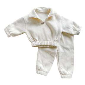 Conjunto Moletom Infantil Gola Alta com Zíper