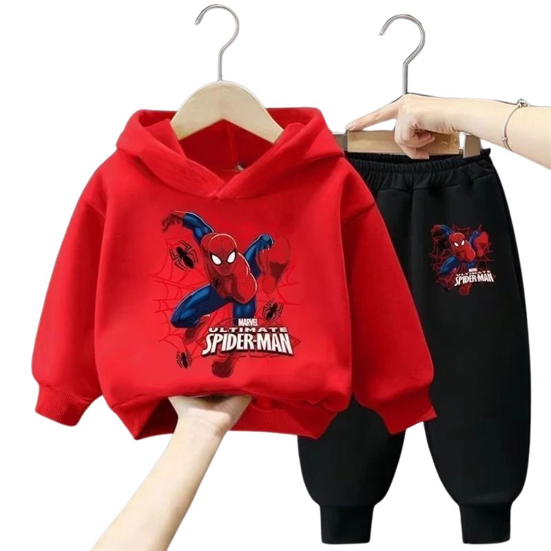 Conjunto Moletom Infantil Homem-Aranha com Capuz
