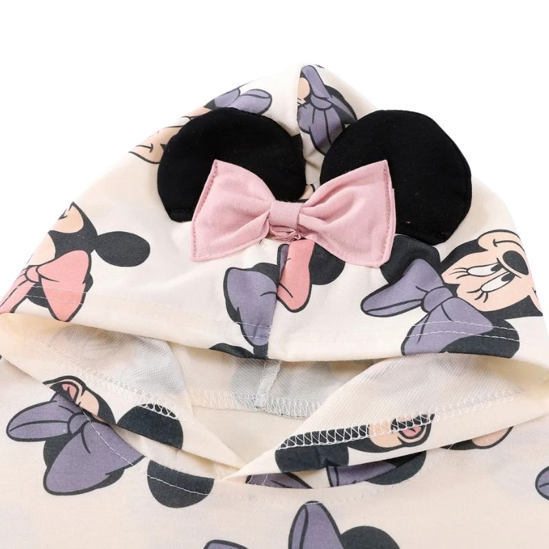 Conjunto Moletom Infantil Minnie com Capuz