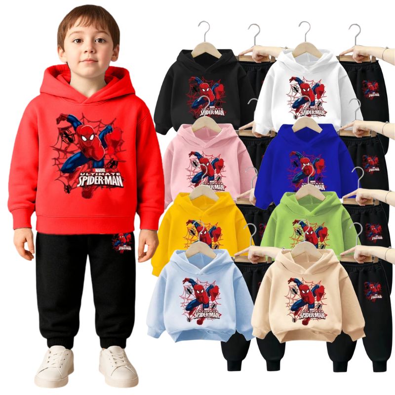 Conjunto Moletom Infantil Homem-Aranha com Capuz