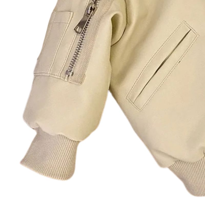 Jaqueta Couro Infantil Masculina com Capuz
