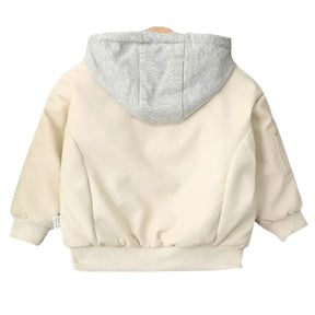 Jaqueta Couro Infantil Masculina com Capuz