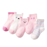 Meias de malha para bebês e crianças com 4 pares inclusos