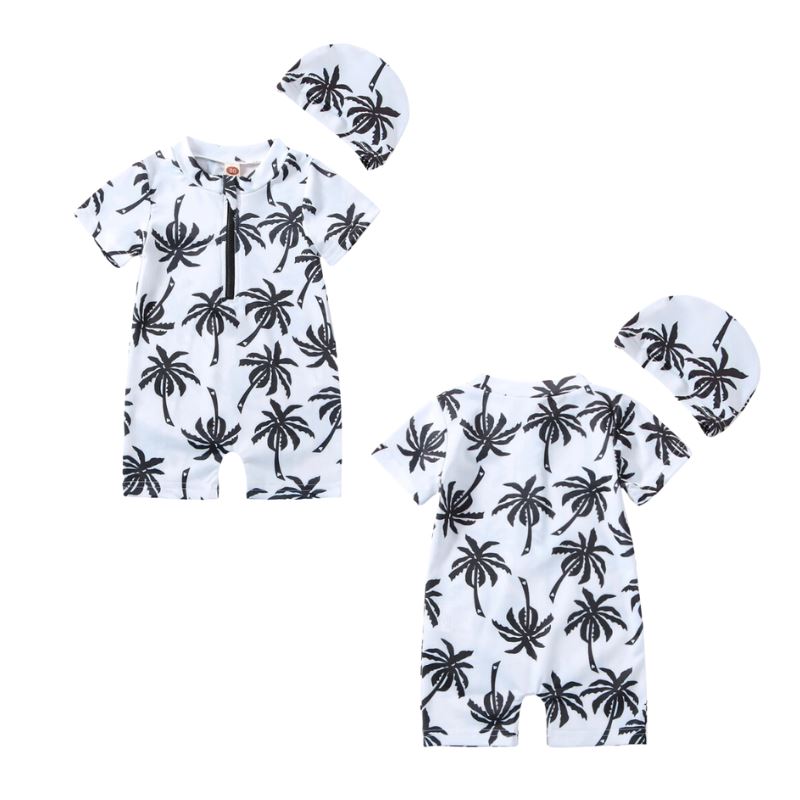 Roupa de Praia Palmeira Infantil + Touca de Brinde