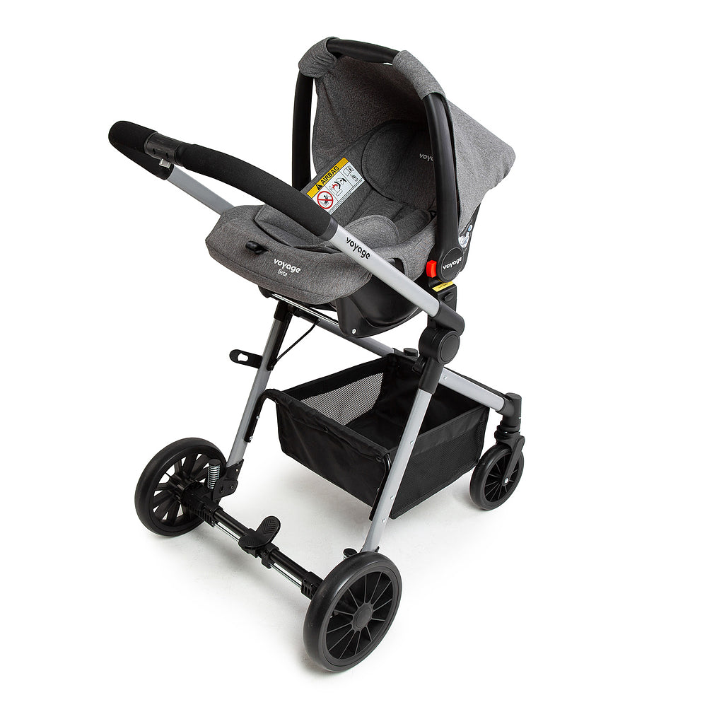 Travel System Prestige Duo ( Conjunto de Carrinho + Bebê Conforto) com Assento Removível