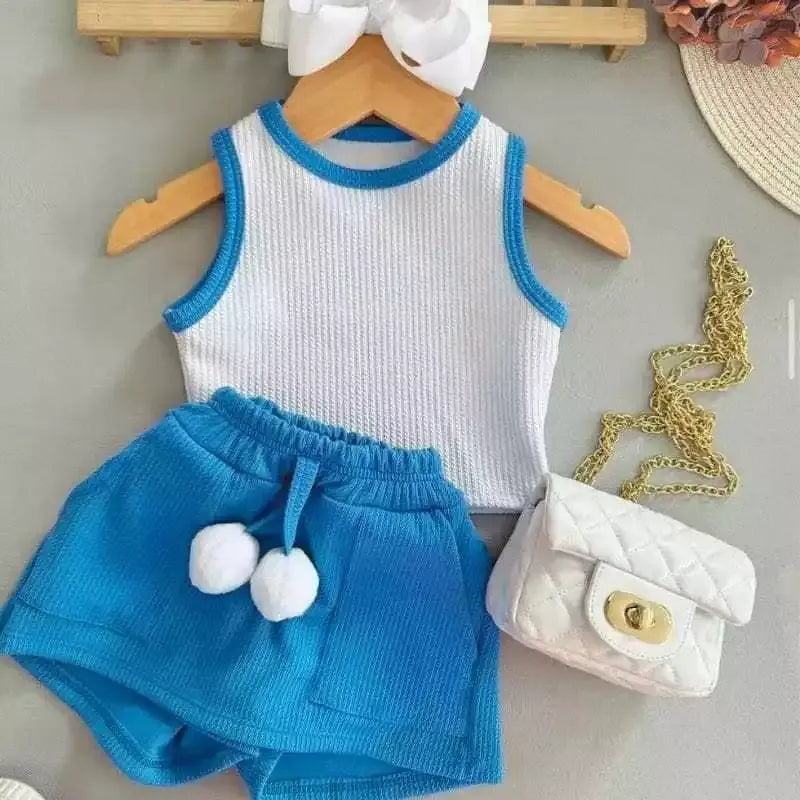 Conjunto Infantil Short Saia e Regata