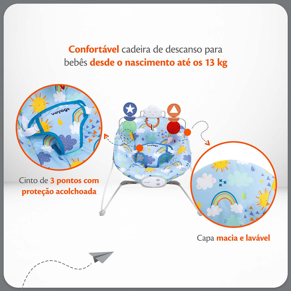 Cadeira de Descanso Bouncer Relax com Brinquedo