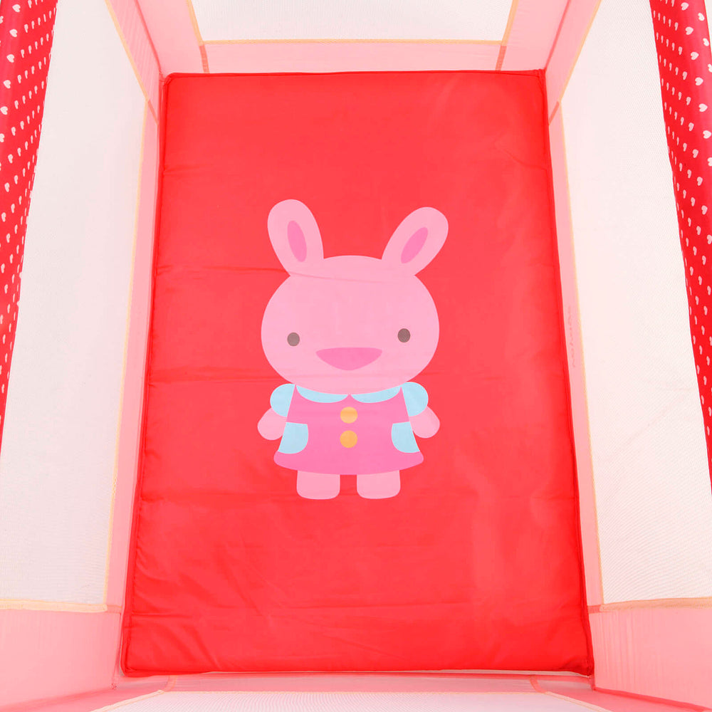 Berço Portátil Fit – 2 Alturas, Mosquiteiro e Rodas