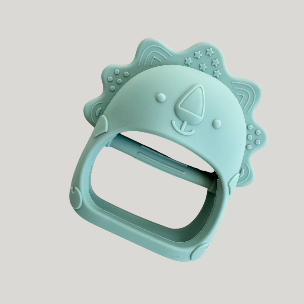 Mordedor Bebe Lion  Silicone Anti Stress Verde