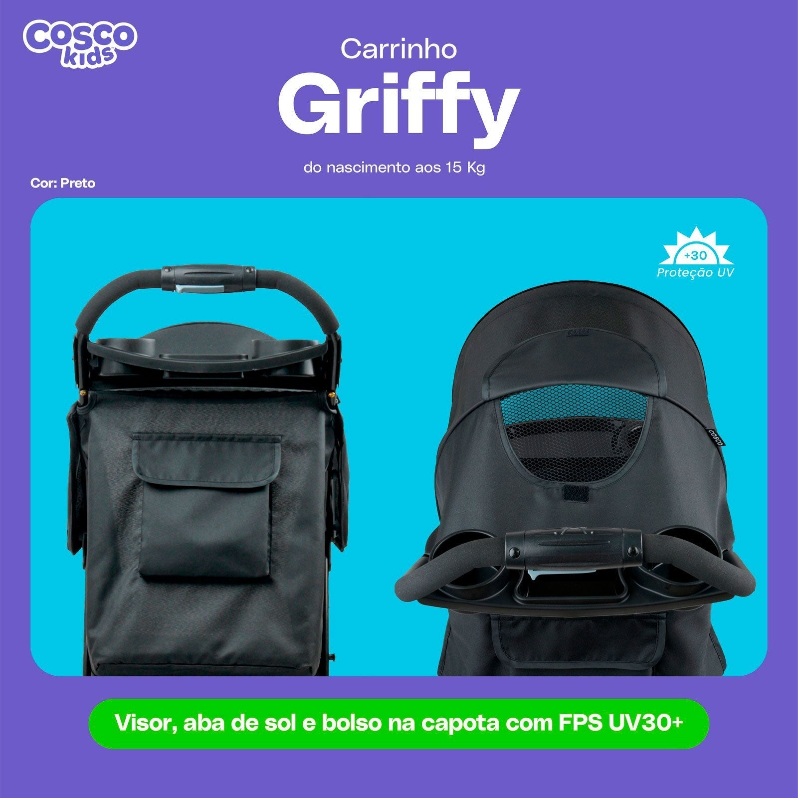 Carrinho de Bebê Griffy