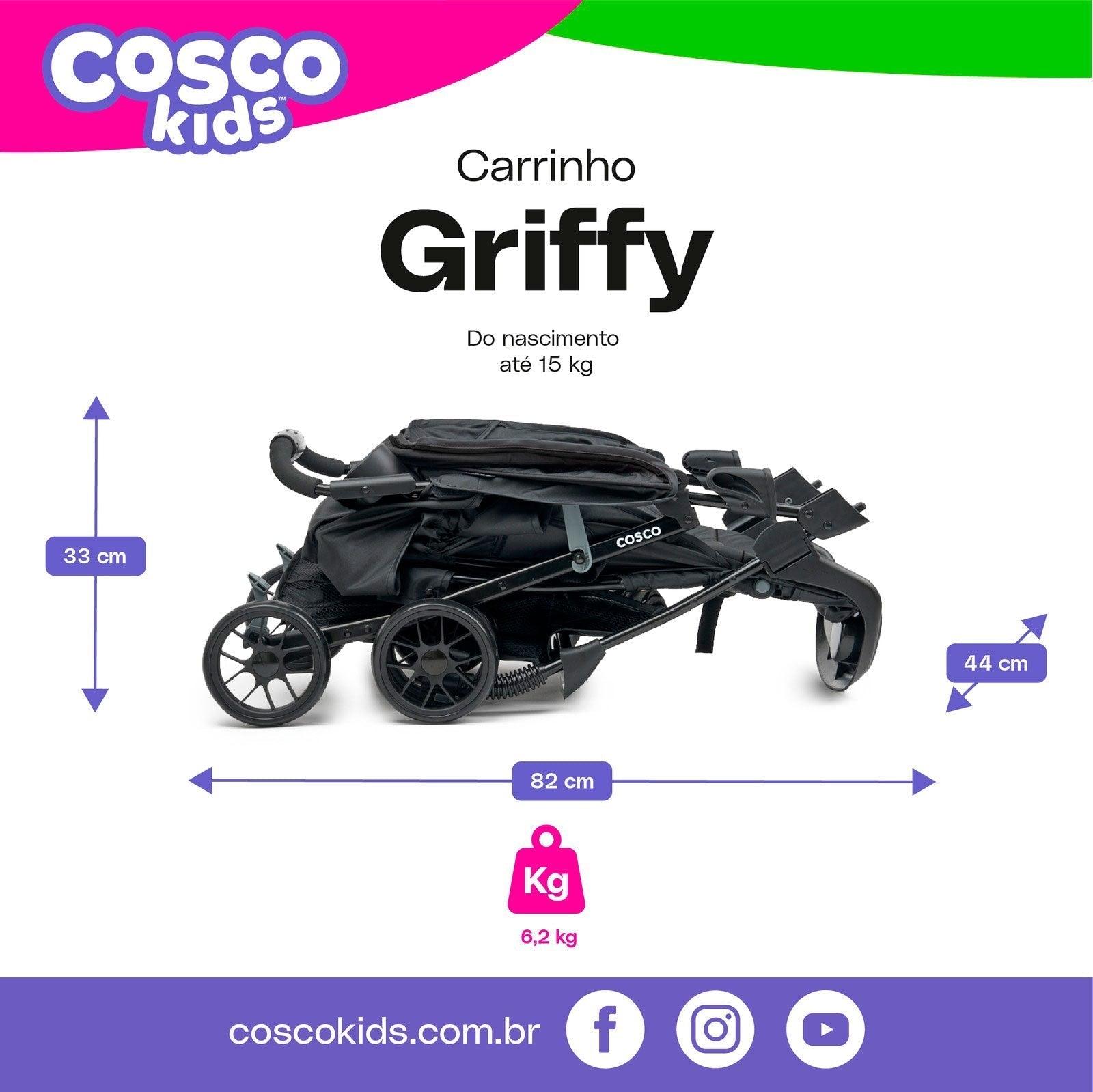 Carrinho de Bebê Griffy
