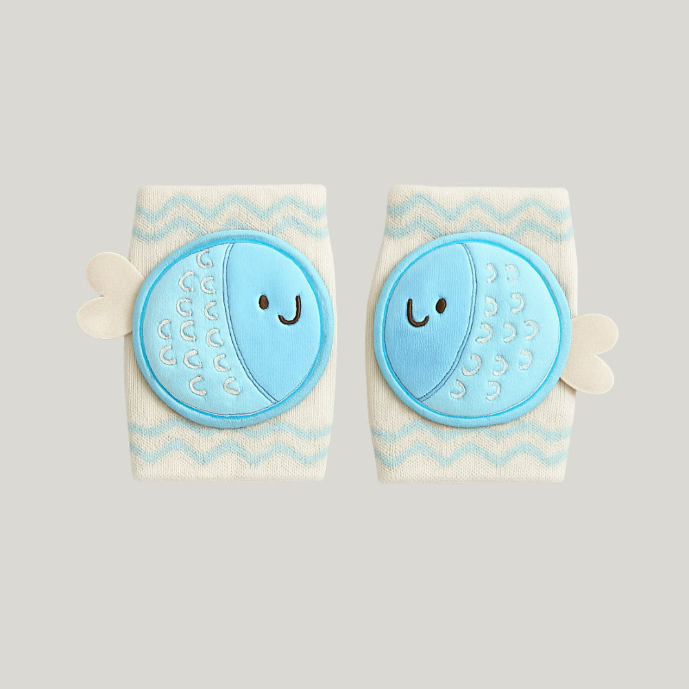 Joelheira Bebê Anti-Atrito Proteção Engatinhar Peixe