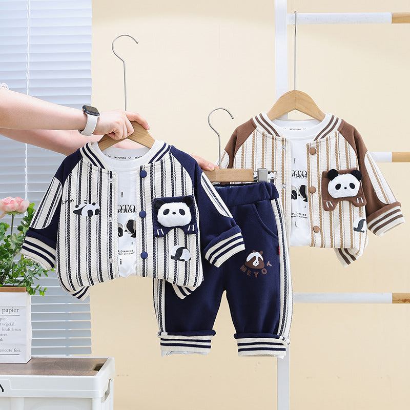 Conjunto Infantil Masculino Lístras Pandinha