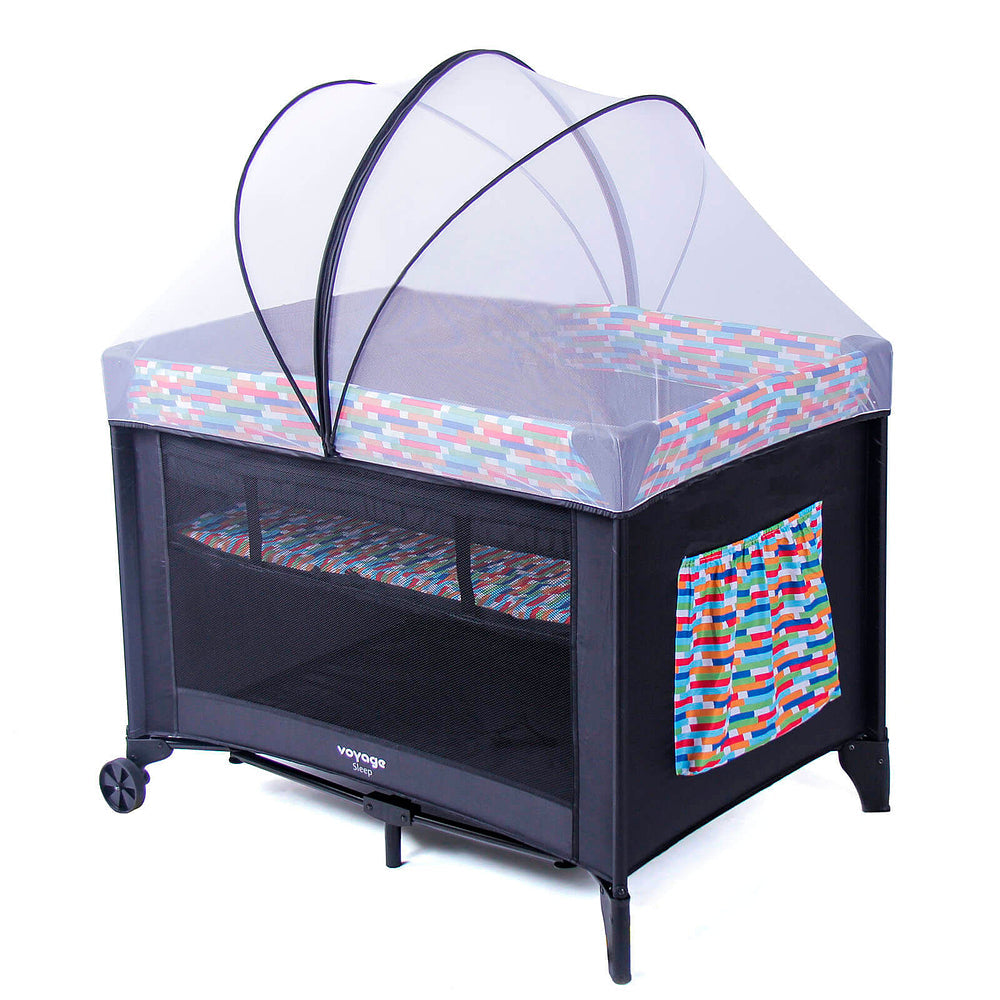 Berço Portátil Sleep – 2 Alturas, Mosquiteiro e Bolsa Lateral