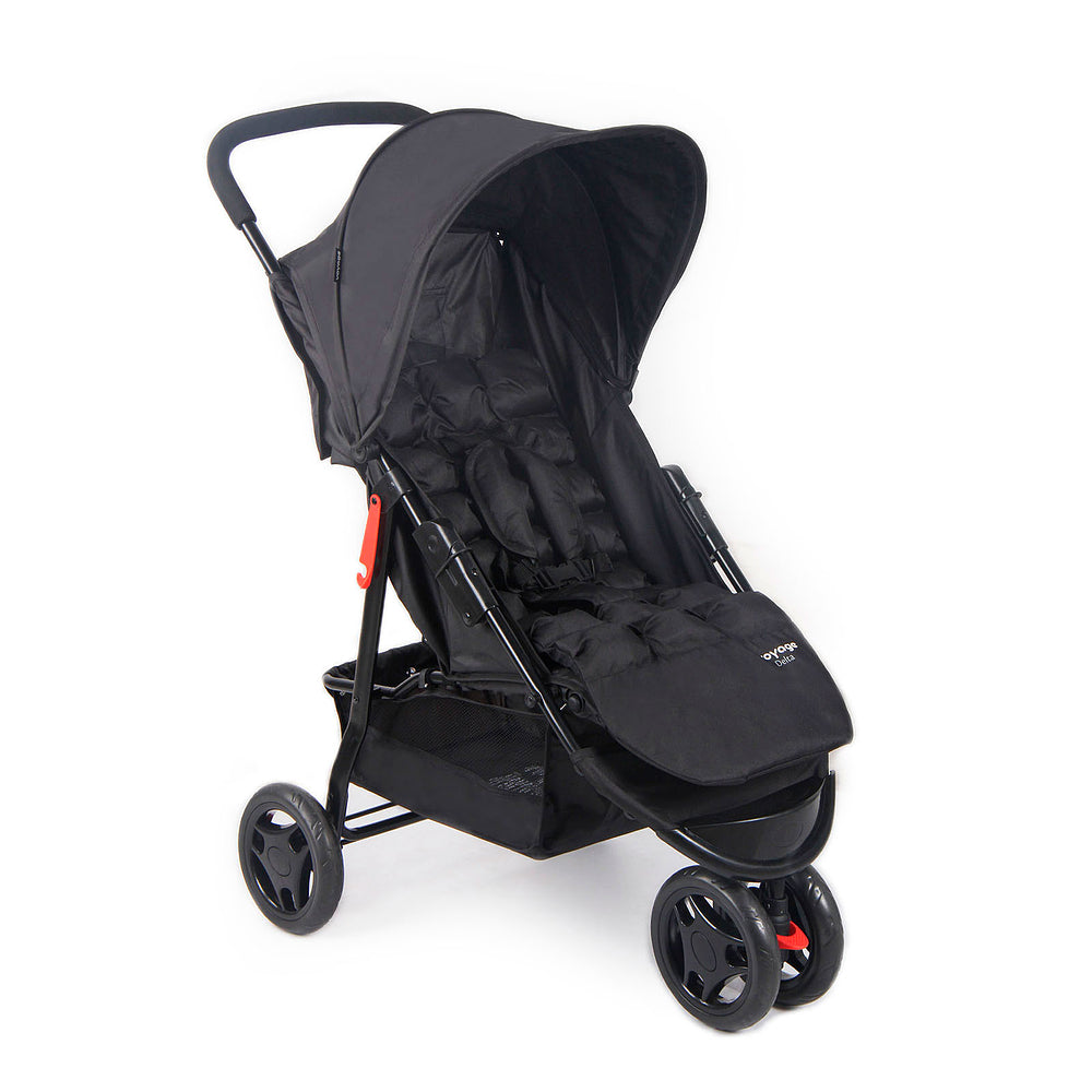 Travel System Delta Duo Pro (Conjunto de Carrinho 3 Rodas Reclinável + Bebê Conforto)