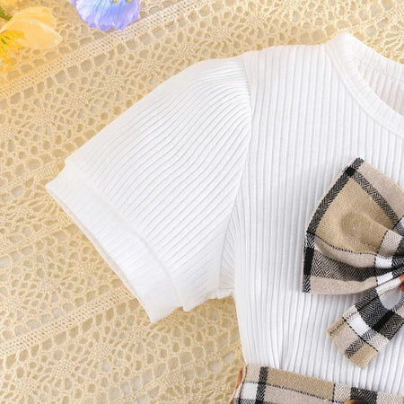 Conjunto Infantil Lacinho Xadrez