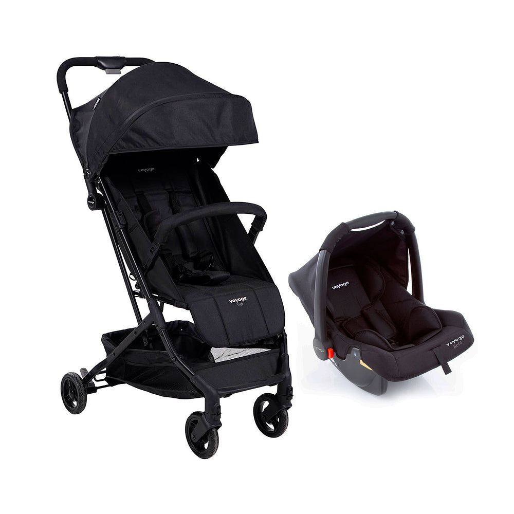 Travel System Yupi Duo Pro ( Conjunto de Carrinho de Bebê Reclinável + Bebê Conforto)